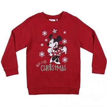Jungen Hoodie ohne Kapuze Mickey Mouse Rot