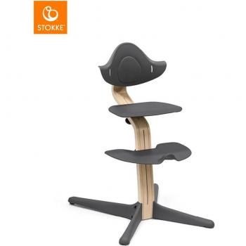 Sedia Stokke® Nomi® in faggio Anthracite/Naturale