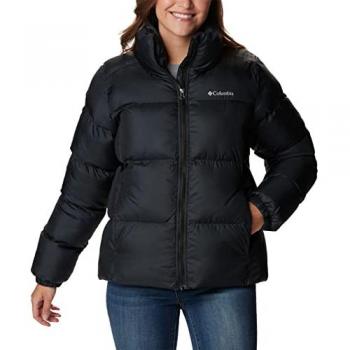 Columbia Puffect II Full Zip Giacca nera, piumino imbottito donna, taglia XS