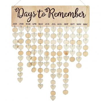 Eid Mubarak Decorative Wooden Calendar