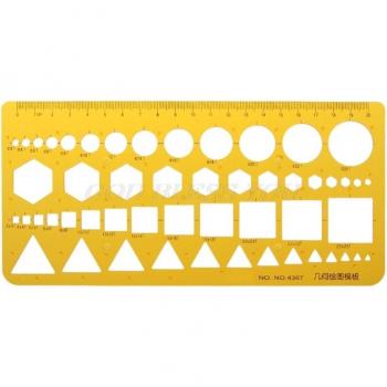 K Resin Geometric Ruler