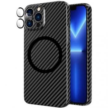 Carcasa con Protector de Cámara para iPhone 13 Pro Negro