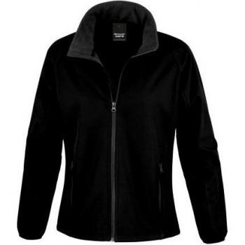 Chaqueta Suave para Dama Result Core Negro y Morado