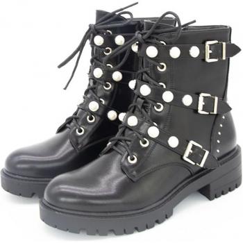 Botines de Mujer con Hebilla Negra RIBETRINI