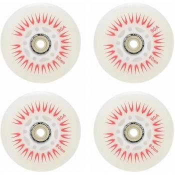 Ruedas de repuesto para patín en línea 80mm 90A, con iluminación LED, 8 Uds