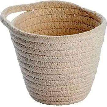 Panier Soria blanc à poser ou suspendre 12,5x14,5 cm