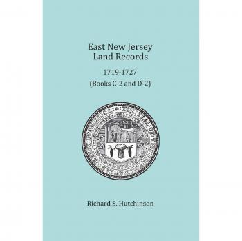 East New Jersey Land Records, 1719-1727