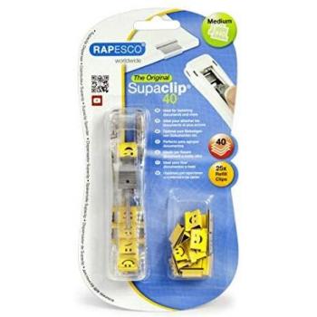 Rapesco Supaclip 40 Spender mit 25 Clips