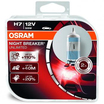 AMPOULE H7 55W OSRAM NIGHT BREAKER UNLIMITED +110 +40M BMW SERIE 3 E46 E90 F30