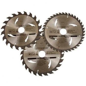 Silverline 590591 TCT Circular Saw Blades 20T 24T 40T