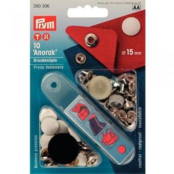 10 pièces de boutons-pression anorak