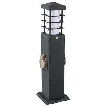 Lampada da terra in acciaio inox antracite