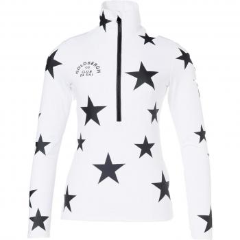 Damen Ski Rollkragenpullover in Schwarz/Weiß von Goldbergh