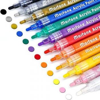 Morfone Acrylic Paint Pens Set of 12