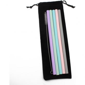 Pailles en Silicone pour Gobelets 20 oz, Réutilisables