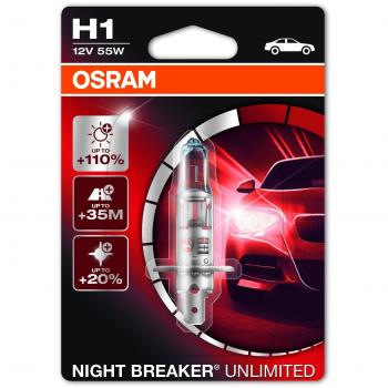 OSRAM Lampada a Logene H1 Night Breaker 64150NBU-01B