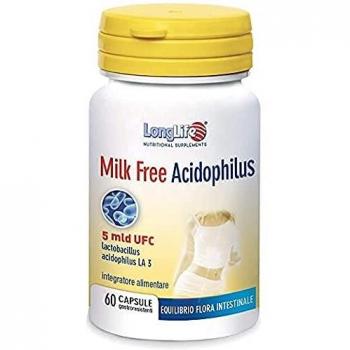 LongLife Milk Free Acidophilus Integratore Fermenti Lattici 60 capsule