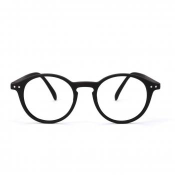 IZIPIZI D LetmeSee Black Soft LMSDC01 Men's Eyeglasses +1.00 Black Circular Reading Glasses with Blue Light Block