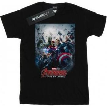 Supereroi Marvel T-Shirt Manica Lunga – Versione Ultron – Nero XXL