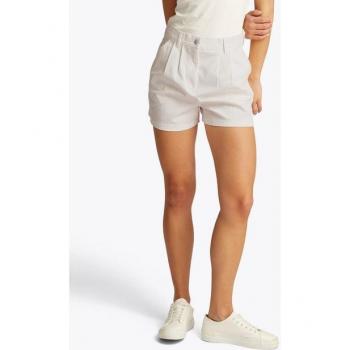 Claire Chinoshorts TJW – HR Pleated Short Bundfalten, Logo Stickerei