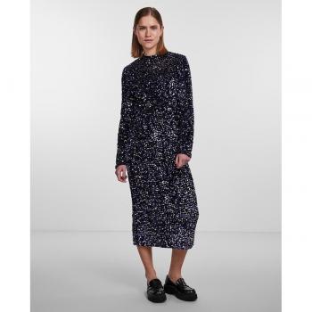 Midi de Cristal Negra – Falda Lentejuelas