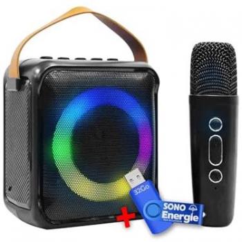 Enceinte portable Bluetooth Innovalley avec fonction Karaoke