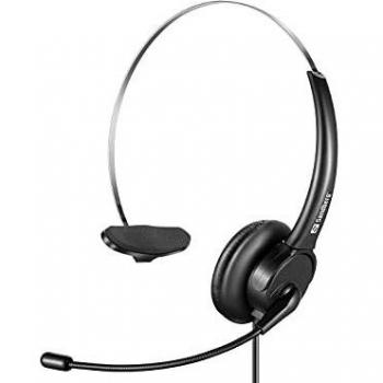 Sanberg Headset USB Office – Version mono, couleur noire