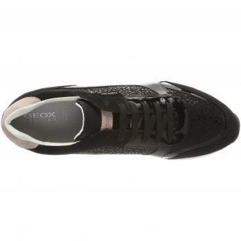 Geox Damen D AIRELL C Sneaker, Schwarz (Black), 40 EU