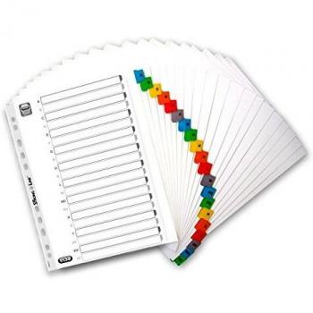 Elba Dividers Europunched A-Z with Coloured Tabs Extra