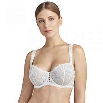 Soutien‑gorge corbeille « Aubade » en blanc, armatures renforcées – POURETOUJOURS
