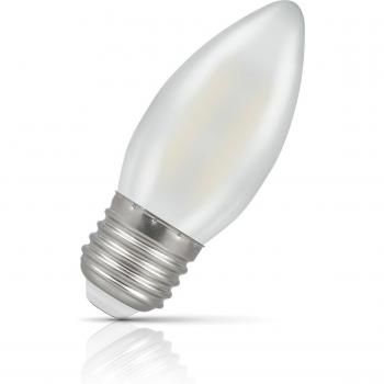Crompton LED Candle Light Bulb 2.5W E27 Dimmable Filament Cool White Pearl (10 Pack)