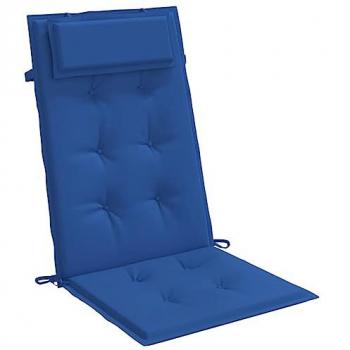Coussins de Chaise Luxe à Dossier Haute – Ensemble 6 – Bleu Royal