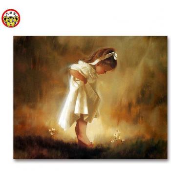 Pintura por Número Relleno Angelical para Niños