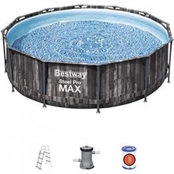 Piscina Bestway 5614X STEEL PRO MAX Con Accessori Effetto legno