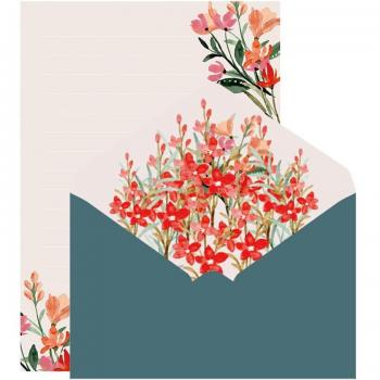 Floral Envelope and Writing Paper Combo