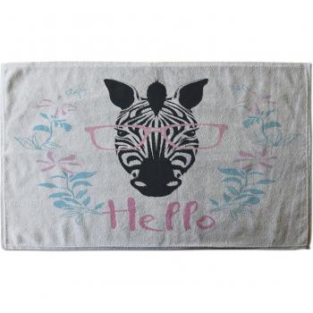 Hello Zebra Pink Luxury Kitchen Towels