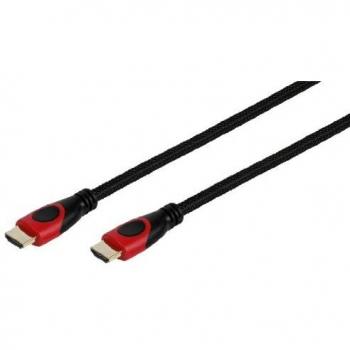 Vivanco PS HDHD/12‑14N Conector HDMI Ultra Rápido – Negro y Rojo