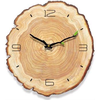 Reloj de Cuarzo de Madera Vintage para Cocina