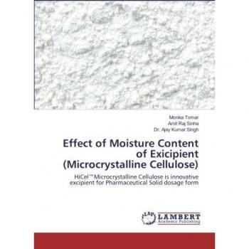 Effect of Moisture Content of Exicipient (Microcrystalline Cellulose): HiCel™Microcrystalline Cellulose is innovative excipient for Pharmaceutical ... for Pharmaceutical Solid dosage form
