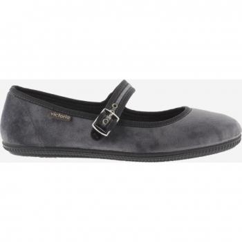 Sneaker Victoria Oda in velluto grigio EU 36