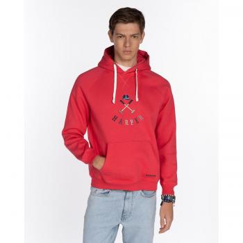 Sudadera Harper Sport con capucha y logo rojo