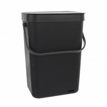 Poubelle Suspendue Noir 10L avec Couvercle