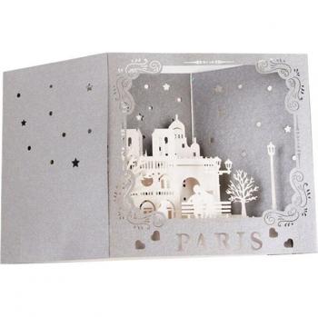 3D Pop-Up Invitation Cards for Christmas, Birthday, and Valentine's Day