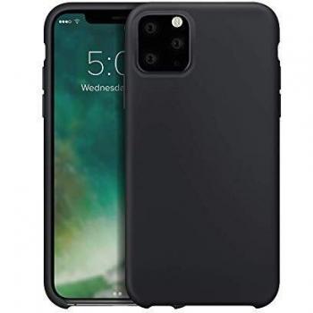 XQISIT Slim Fit Silicone Case for iPhone 11 Pro Max in Black
