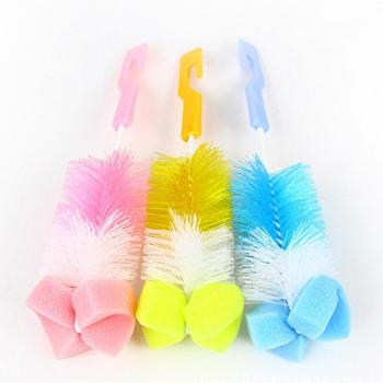 Bouteille et tasse 2 en 1 avec éponge nettoyante et kit de nettoyage pour mamelon