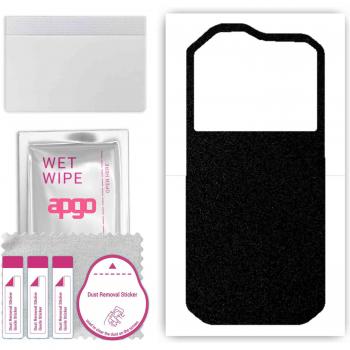 Foil‑Coated Matte Black Cat S60 Back Cover