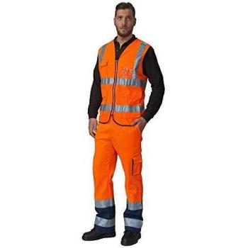 Gilet Alta Visibilità SIGGI 69SE0333 Arancio Multitasche S-M