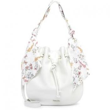 Borsa a tracolla bianca di Tamaris