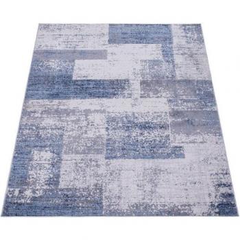 Polo di Tappeti 200x280 cm – Rete Blu, Stile Vintage