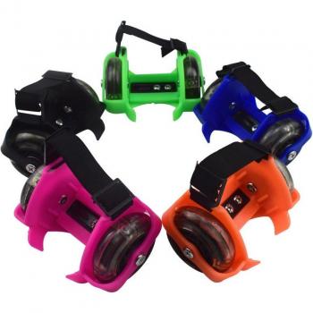 Paires de chaussures roulantes mini-PVC, double roue, pour enfants, garçons et filles